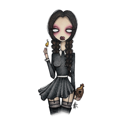 Amanda Valdes, art, gothic, illustration, drawing, avaldes,