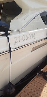 Acrylaat RVS Look registratienummers