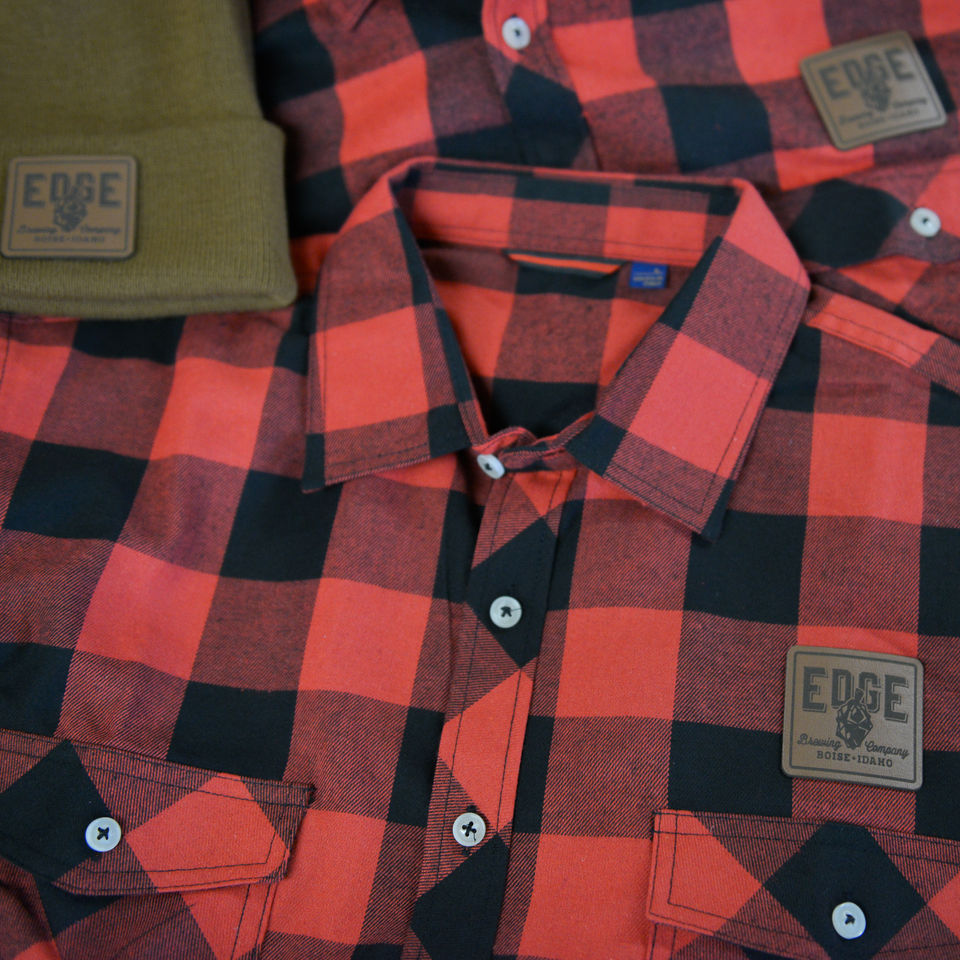 Edge Brewing Flannel Leather Patch