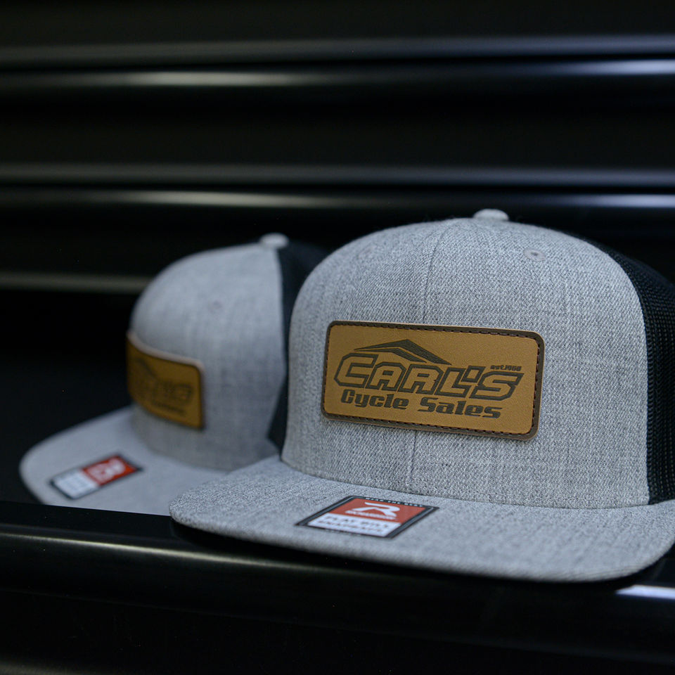 Carl's Leather Patch Flat Bill Hat