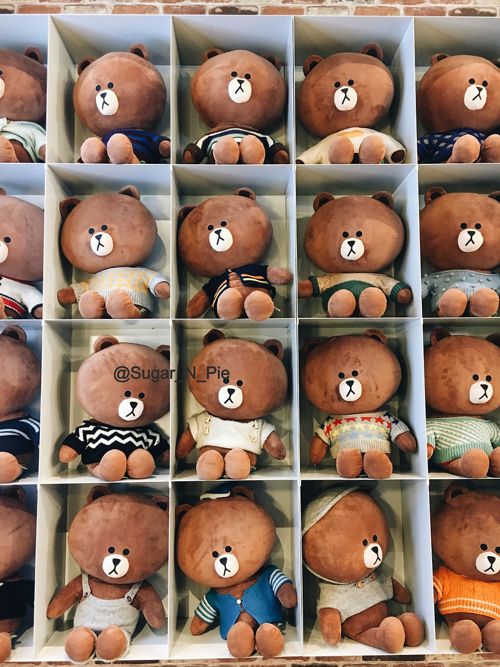 Seoul Itinerary || Plush doll rack in Line Friends Store
