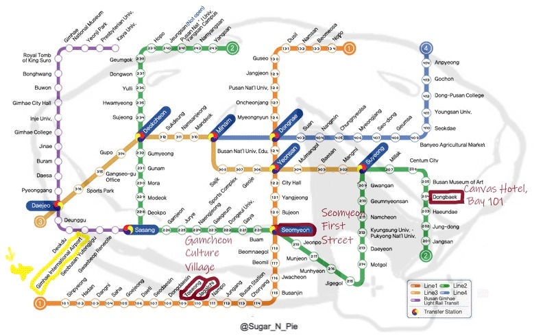 Busan Travel Itinerary || Exclusive Busan Metro Route