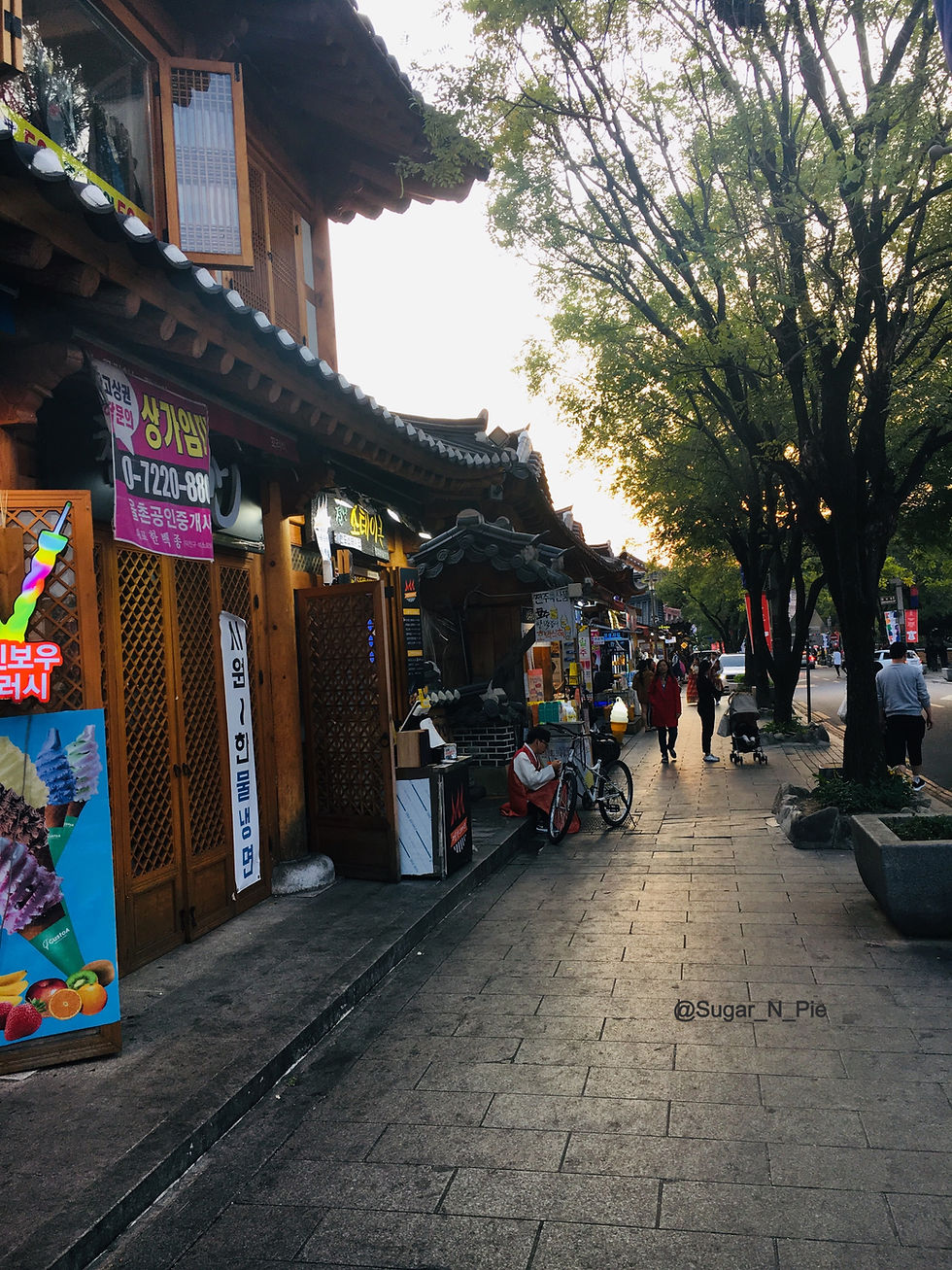The street of Jeonju Hanok Village