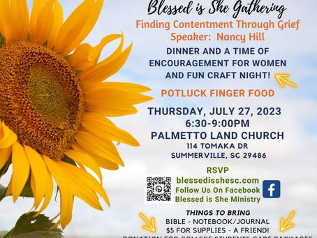 🌼 July Gathering Reminder 🌼