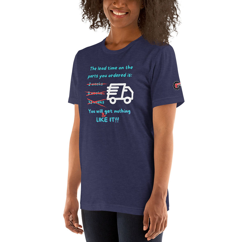 Thumbnail: "Supply Chain Issues" - Dark Unisex t-shirt