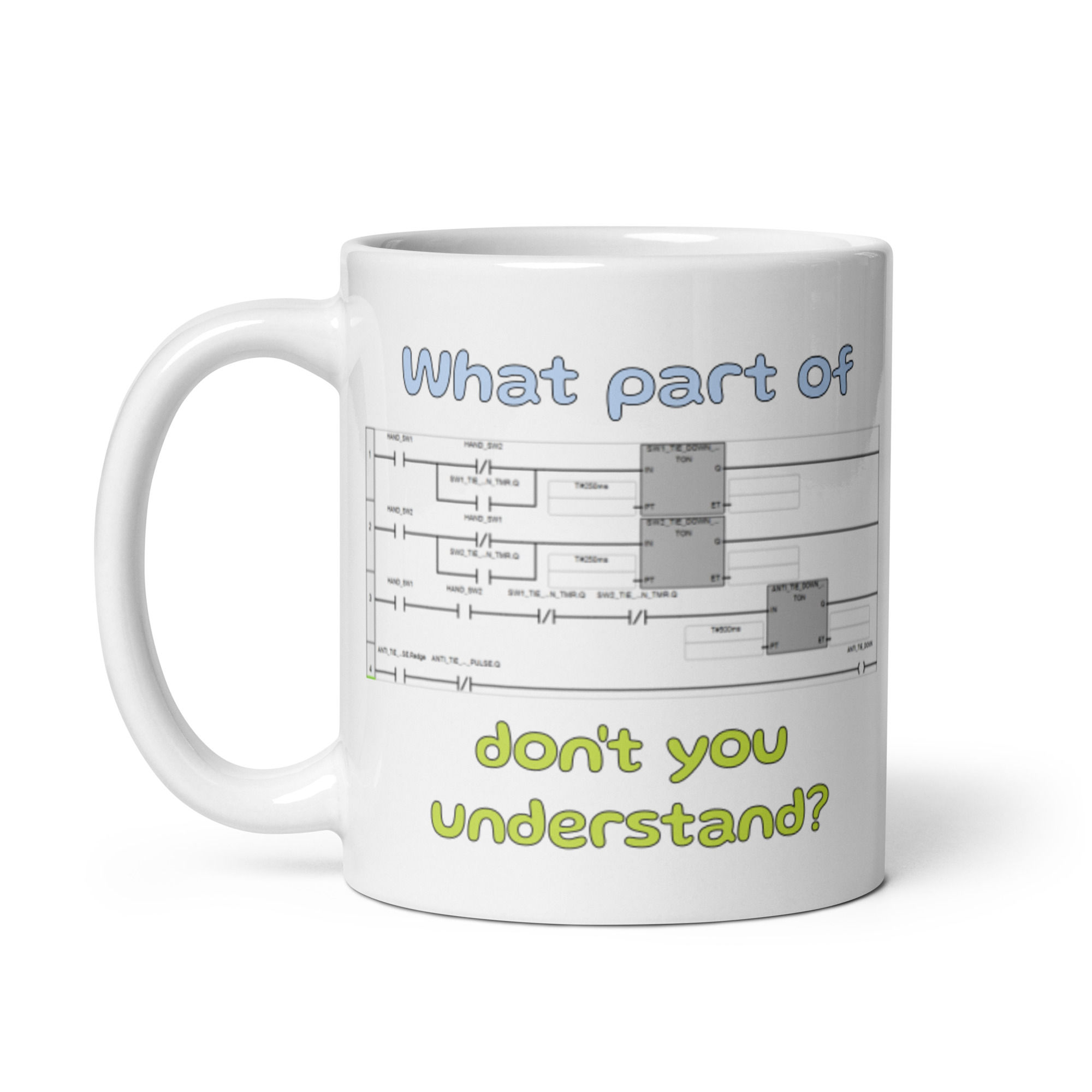 "WPO PLC Programming DYU" - White Mug