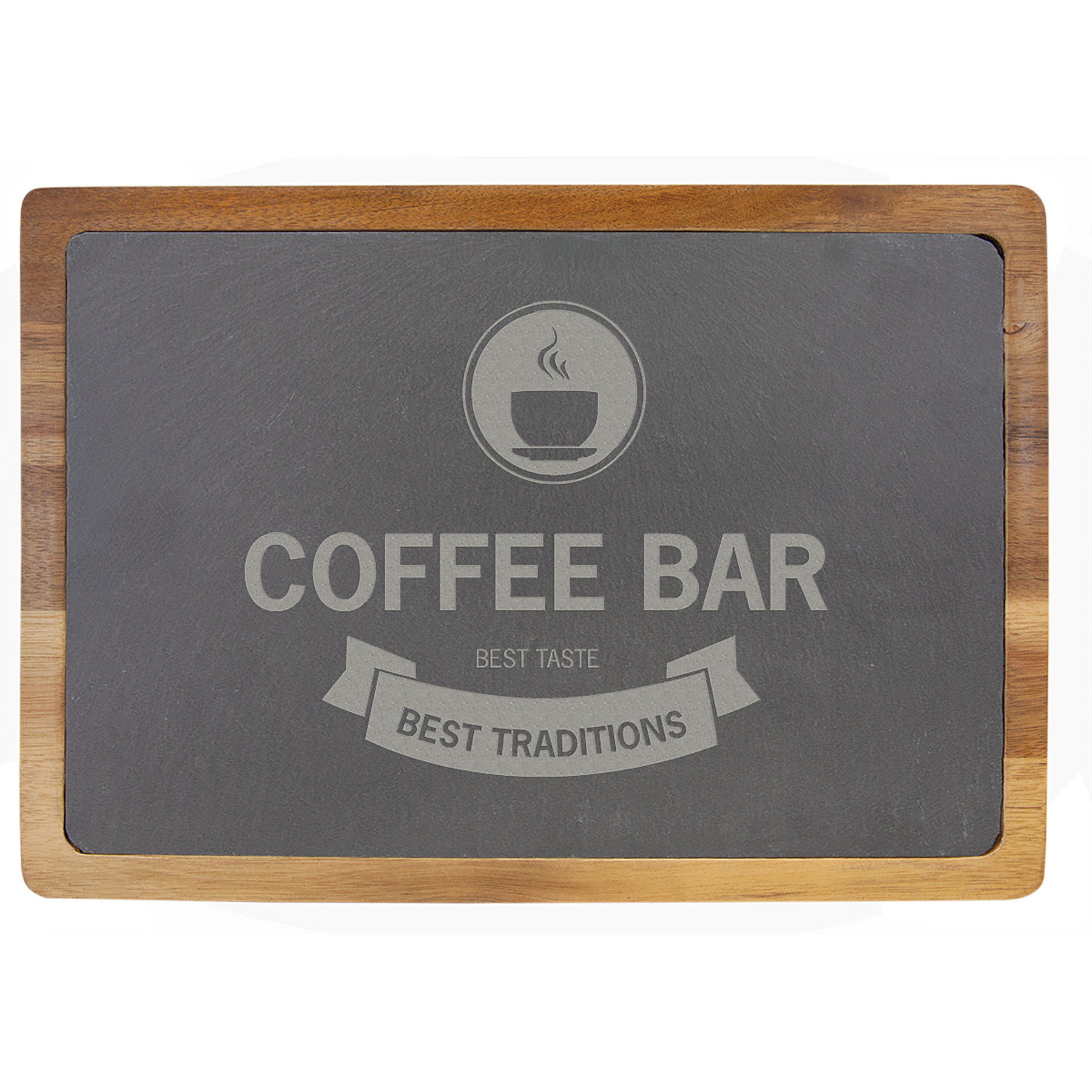 Acacia Wood/Slate Cutting Board