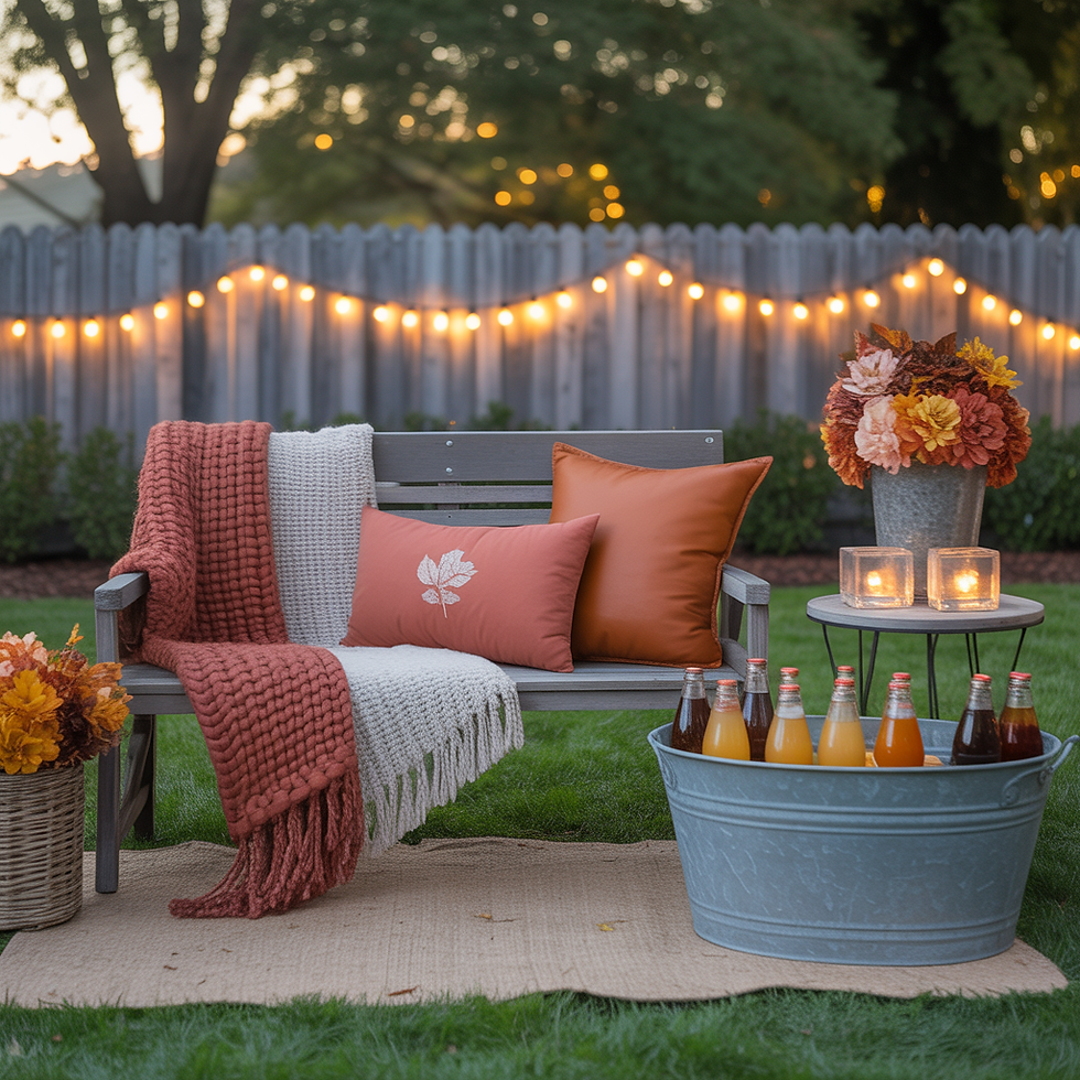 Cozy throws for the chill and plenty of delicious drinks