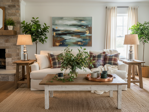 Enhance Your Modern Farmhouse Walls with Artistic Wall Decor: Abstract Canvas Prints