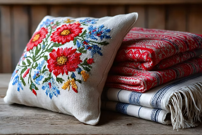 How about this combo of throws with the pillow?