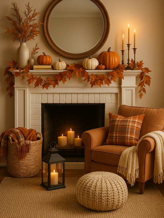 🍂 Cozy Corners & Easy Entryways:  Fall Decorating That Feels Doable