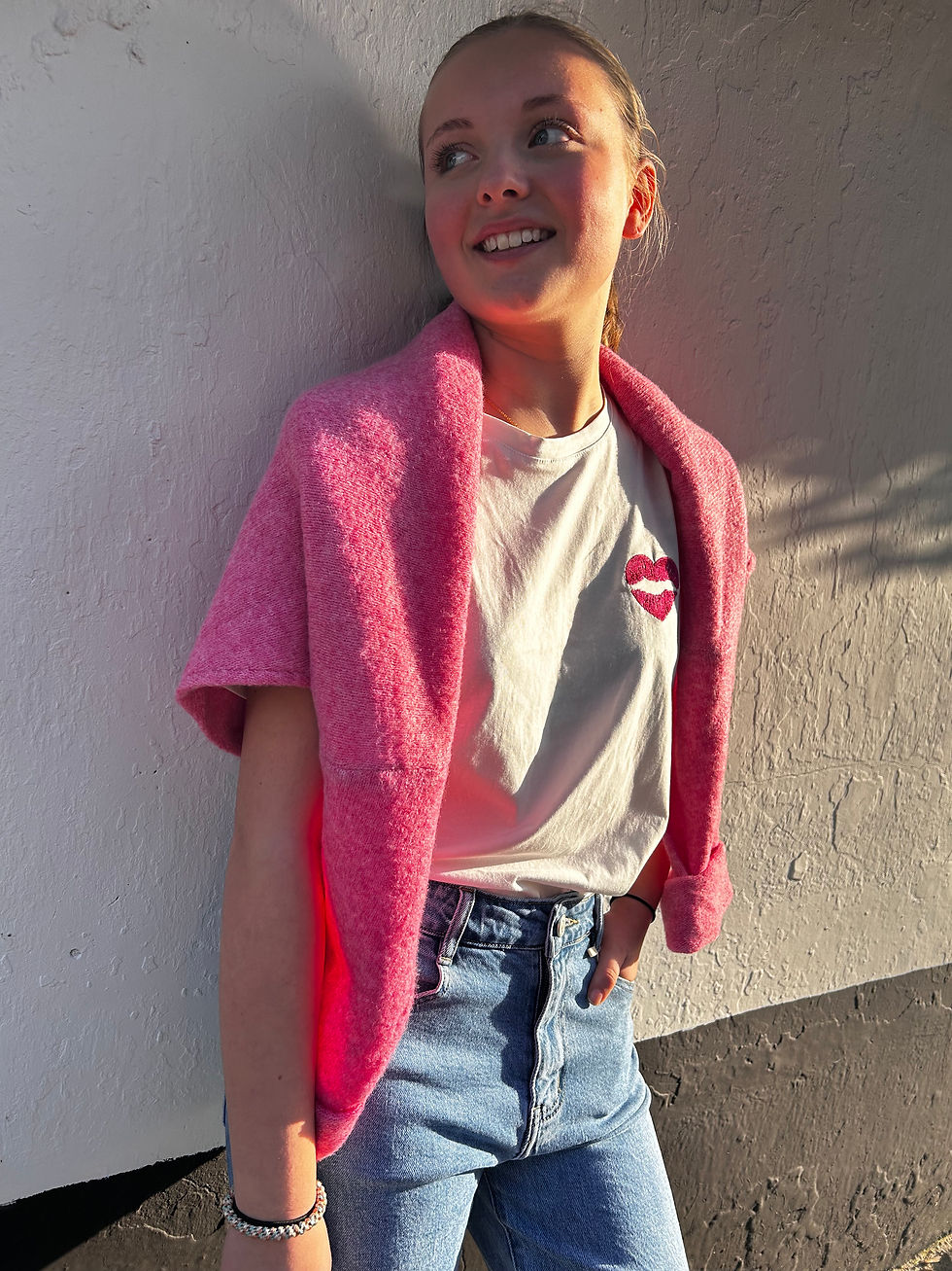 Miniature : Le Pull ESTELLE Rose 