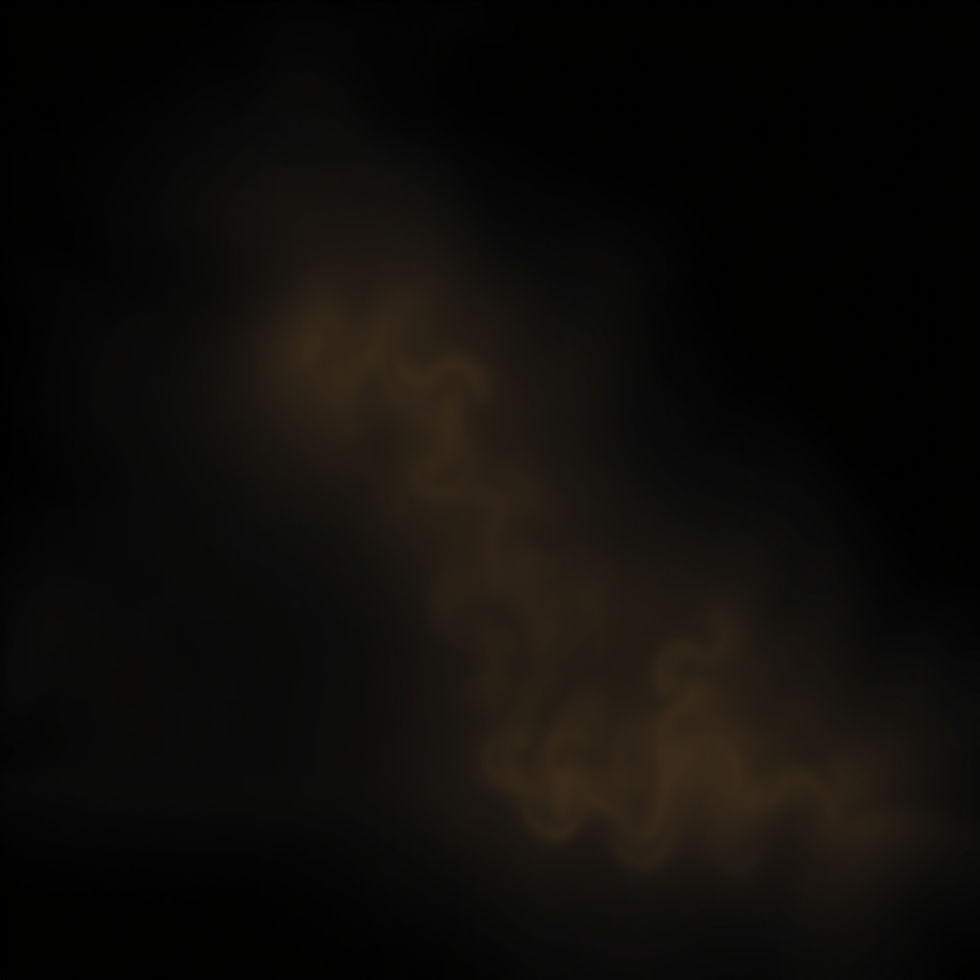 A cinematic, mystical background in deep charcoal black with muted gold and subtle crimson