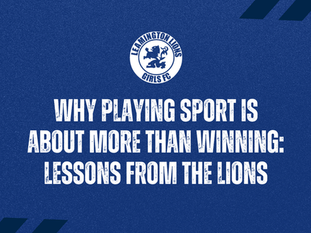 Why Playing Sport Is About More Than Winning: Lessons from the Lions