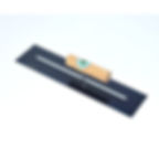 Miniaturbild: A black plaster trowel with a flexible blue steel blade and a wooden handle, measuring 40cm in length.