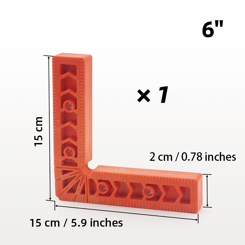 Thumbnail: Orange 6" right angle corner clamp, 15cm x 1