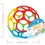 Thumbnail: Colorful baby ball toy with text 9.5cm/3.7, Hole in the Ball, NanaPouchKids