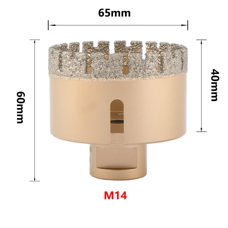 縮圖：Diamond drill bit, M14, 60mm x 40mm x 65mm