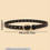 Thumbnail: Black belt with heart-shaped buckle, 2.3cm/0.91in, 90cm/35.43in details.