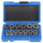 縮圖：Set of metal tools inside a blue PRO TOOL BOX for various repairs.