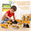 Thumbnail: Boy playing with Magnetic Transform Engineering Car Assembled Toys for Toddler Magnetic Blocks fo toys promoting spatial perception.