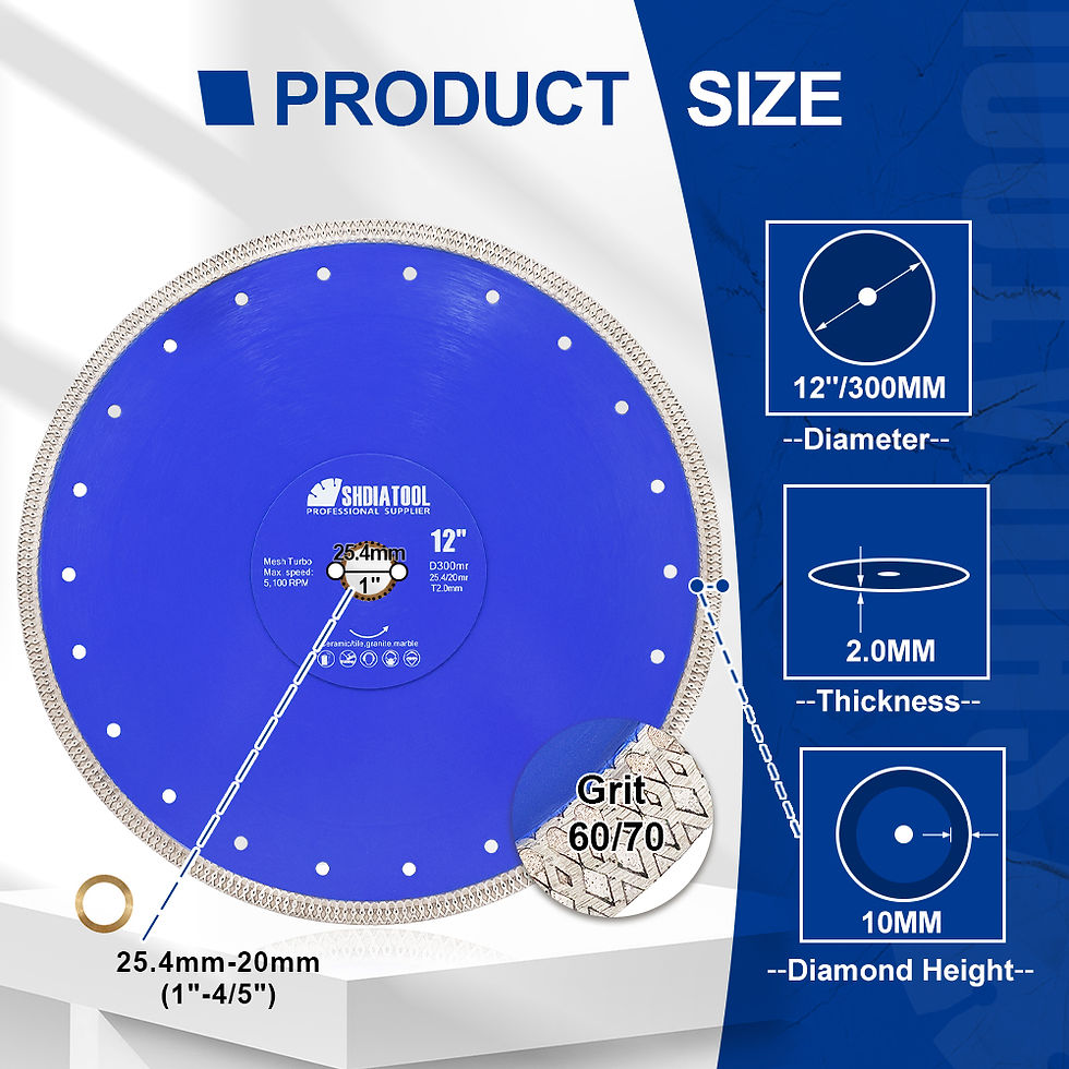 縮圖：Shidatool diamond saw blade, a high-performance diamond cutting disc designed for precision cutting in various materials.