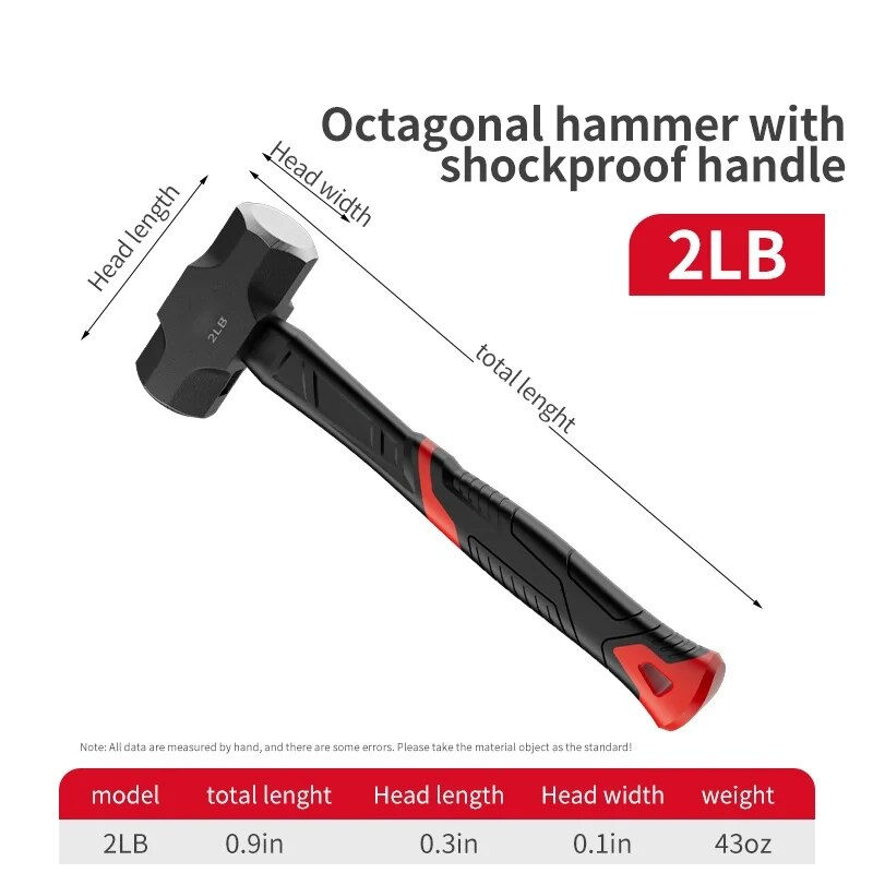 Octagonal Hammer with Shockproof Handle