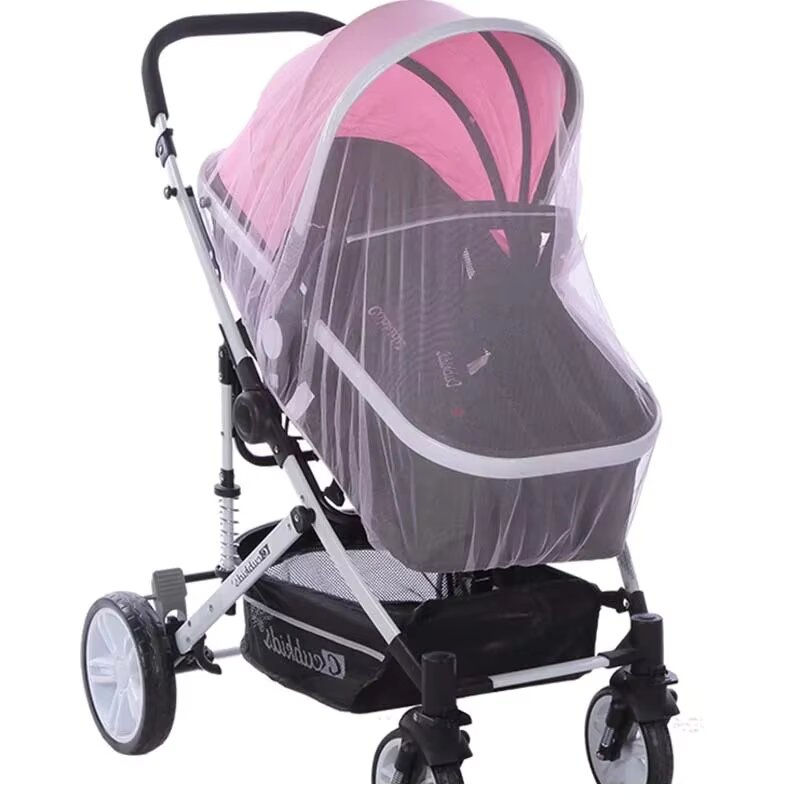 Thumbnail: Pink stroller mosquito net