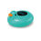 Thumbnail: Teal rubber ducky thermometer with digital display showing bathing temperature.