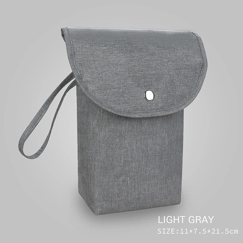 Thumbnail: Light gray mummy bag stroller organizer