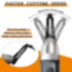 Miniaturbild: Starlock curved carbide multi tool blade, maximum swing angle.