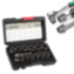 14 NUT & BOLT EXTRACTOR SOCKET SET PRO TOOL BOX for mechanical work.