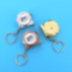 Küçük resim: Three 2m keychain tape measures