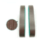 Miniatura: Two brown sanding belts with green edges