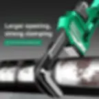 Miniatura: Green pipe wrench, strong clamping, larger opening