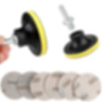 Miniaturbild: Drill polishing pads with various grits