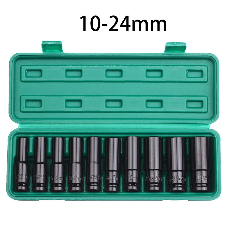 Miniaturbild: Green Socket Wrench Set (10-24mm) in PRO TOOL BOX