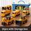 Thumbnail: 16pcs with Storage box, yellow toy construction vehicles, Magnetic Transform Engineering Car Assembled Toys for Toddler Magnetic Blocks fo