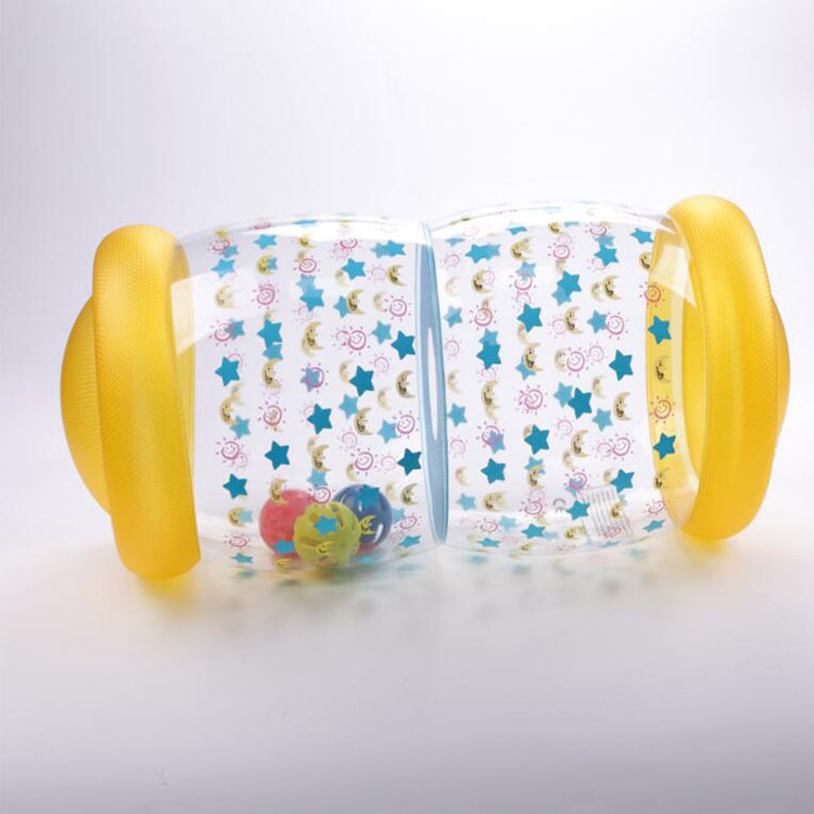 Thumbnail: Inflatable kids' roll and play tunnel with star pattern