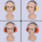 Thumbnail: Ear protection earmuffs on mannequins