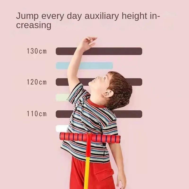 Thumbnail: Boy reaching 130cm on growth chart; "Jump every day auxiliary height increasing".