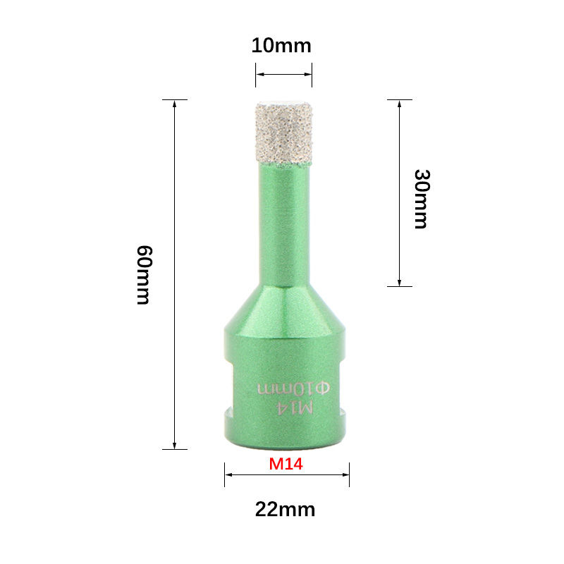 縮圖：A set of masonry diamond cutting bits, designed for precision drilling in hard materials.