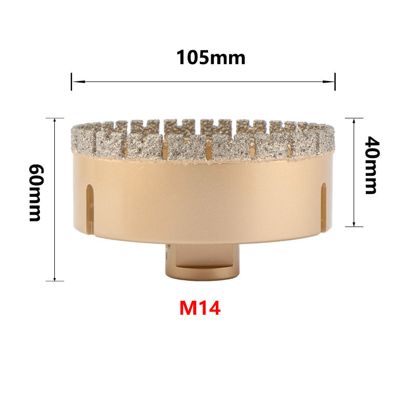 Miniaturbild: 105mm Diamond Drill Bit, M14, 60mm, 40mm