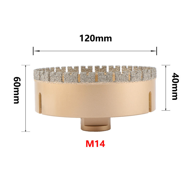Küçük resim: 120mm Diamond Drill Bit, M14 thread, PRO TOOL BOX
