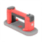 Red and gray hydraulic crimping tool