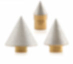 Miniatura: Three conical diamond grinding bits