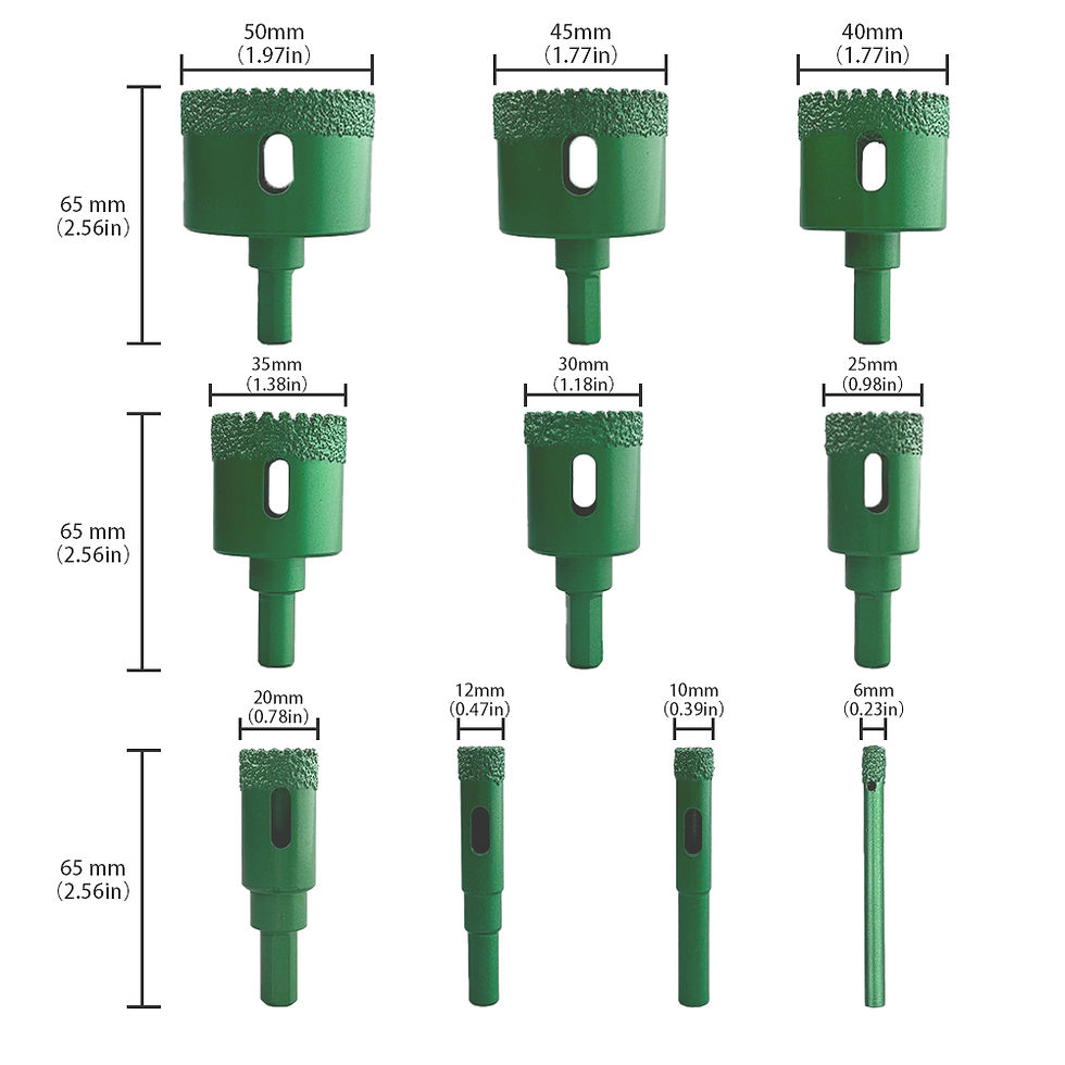 縮圖：10pcs 6-50 mm Shank Diamond Drill Bits