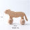 Thumbnail: Wooden cheetah toy with visible text: 7cm, 13cm, Weight: 66g. NanaPouchKids.