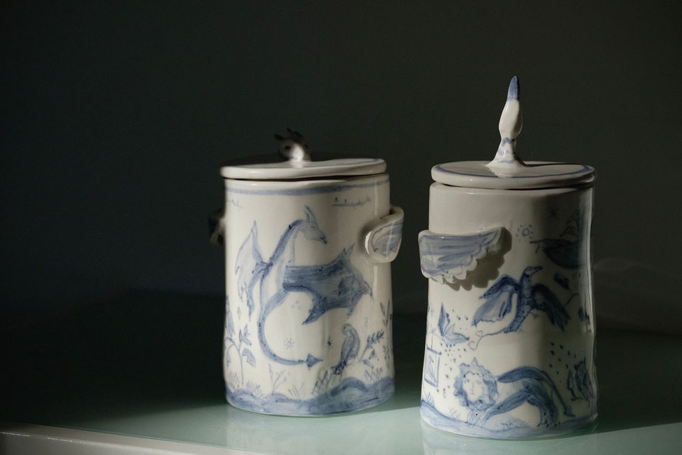 Danae-Ceramics-dragon- jar1