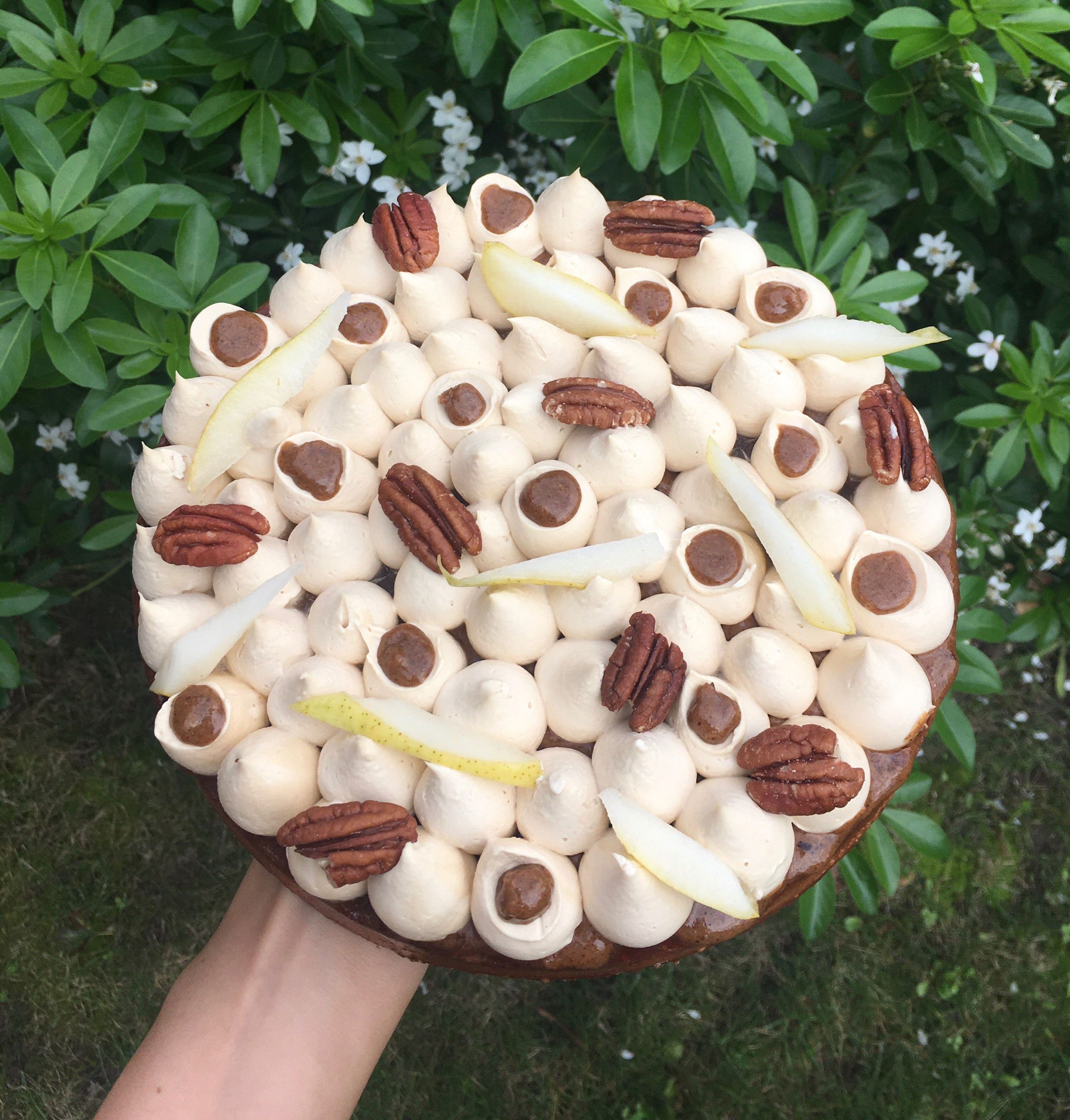 Tarte pécan, poire, dulcey, à partir de: